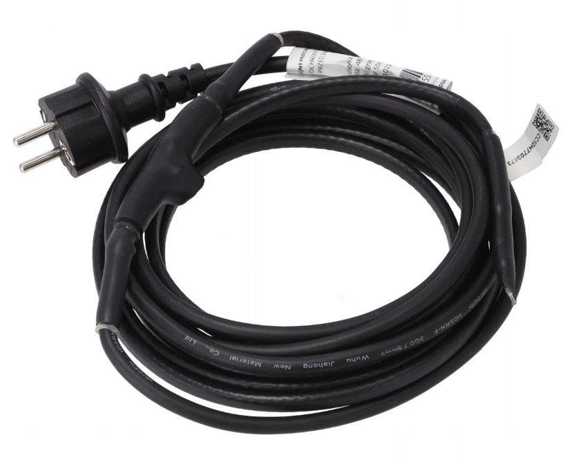 Kabel grzewczy z termostatem do wpustów dachowych tarasowych 2m / 32W