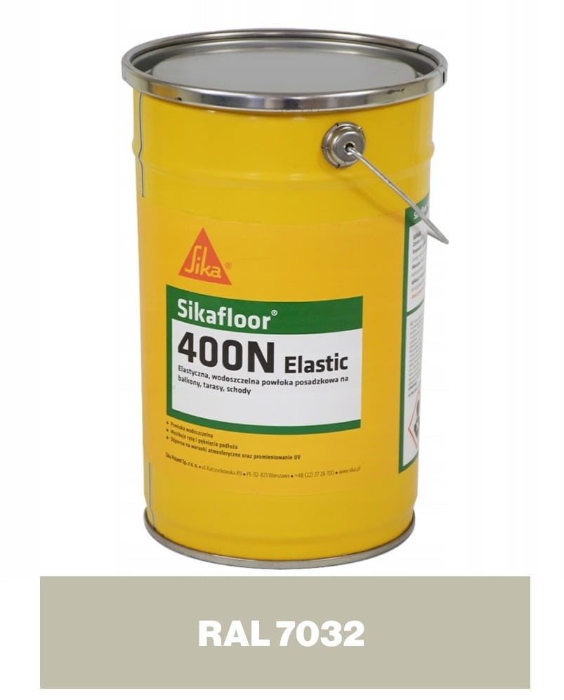 SIKA Sikafloor 400N Elastic + poliuretanowa, elastyczna żywica posadzkowa RAL 7032 6kg