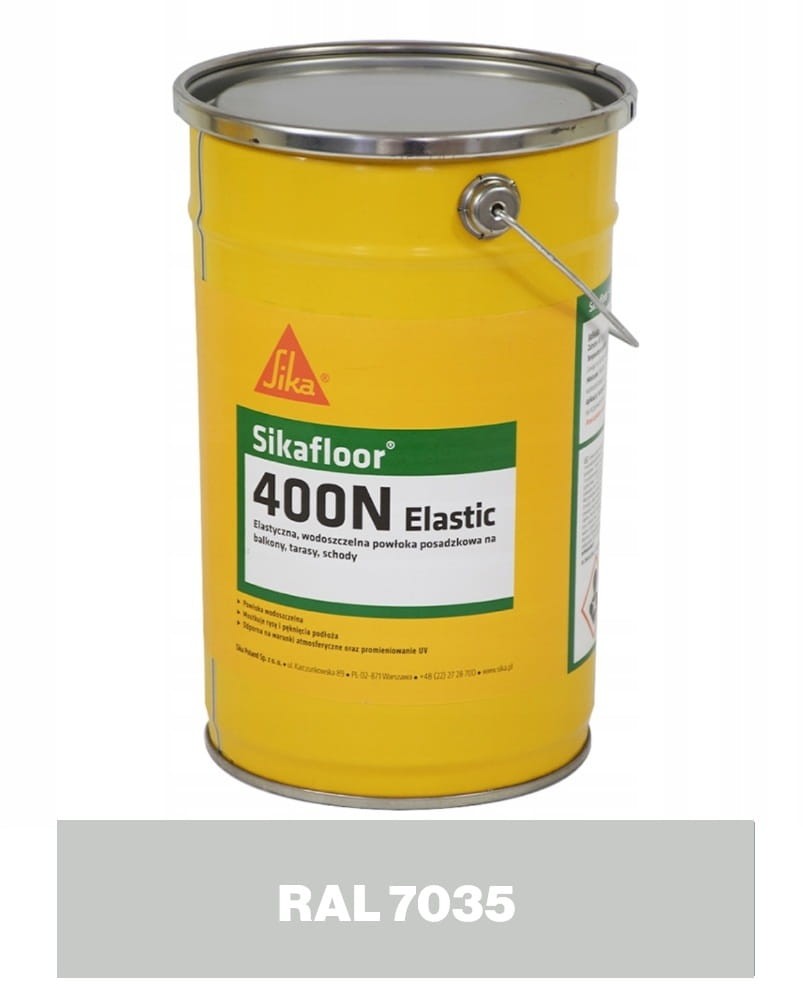 SIKA Sikafloor 400N Elastic - poliuretanowa, elastyczna żywica posadzkowa RAL 7035 6kg hydroizolacje.shop