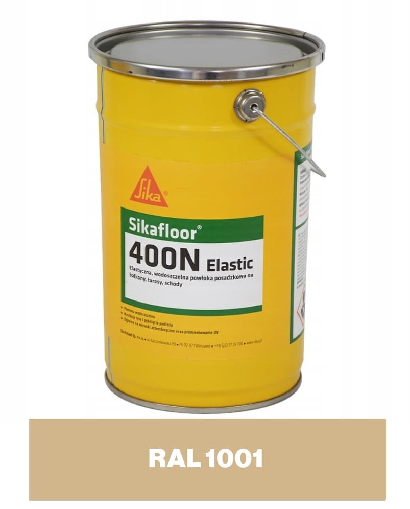 SIKA Sikafloor 400N Elastic - poliuretanowa, elastyczna żywica posadzkowa RAL 1001 6kg hydroizolacje.shop