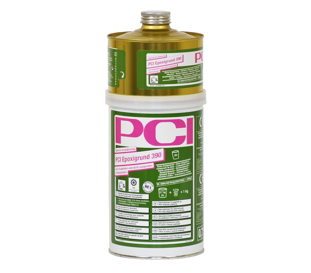PCI Epoxigrund 390 - Specjalny grunt epoksydowy na podłoża chłonne i niechłonne 1 KG - sklep hydroizolacje.shop
