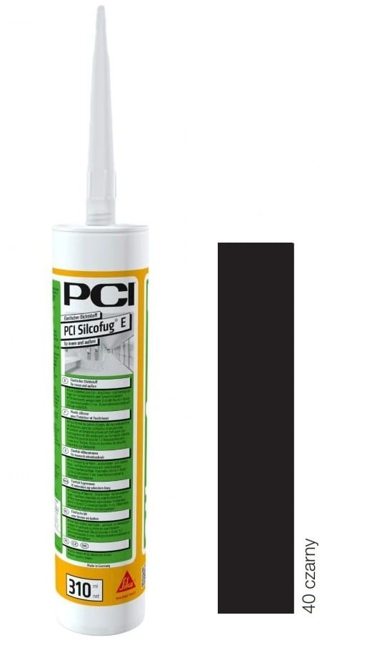 PCI Silcofug® E - silikon nr 40 czarny 310ml