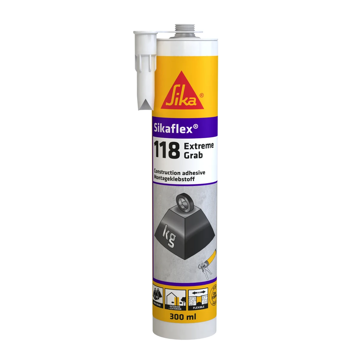 SIKA Sikaflex 118 Extreme Grab - klej montażowy 290ml hydroizolacje.shop