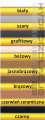 Uszczelniacz poliuretanowy paleta kolorów